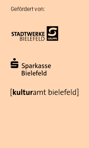 Logos vom Kulturamt Bielefeld, Stadtwerke Bielefeld, Sparkasse Bielefeld